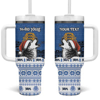 Personalized Estonia Christmas Tumbler With Handle Haid Joule - Wonder Print Shop