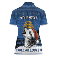 Personalized Estonia Christmas Women Polo Shirt Haid Joule - Wonder Print Shop