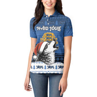 Personalized Estonia Christmas Women Polo Shirt Haid Joule - Wonder Print Shop