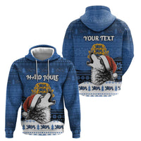 Personalized Estonia Christmas Zip Hoodie Haid Joule - Wonder Print Shop