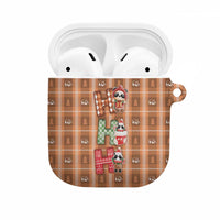 Panda Christmas AirPods Case Ho Ho Ho Caramel Pattern - Wonder Print Shop