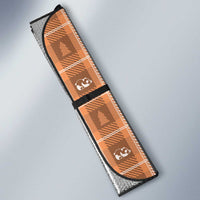 Panda Christmas Auto Sun Shade Ho Ho Ho Caramel Pattern - Wonder Print Shop