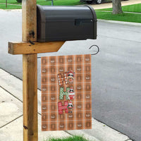 Panda Christmas Garden Flag Ho Ho Ho Caramel Pattern - Wonder Print Shop