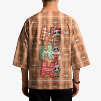 Panda Christmas Kimono Ho Ho Ho Caramel Pattern - Wonder Print Shop