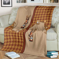 Western Yoke Blanket Rein Beer Christmas Houndstooth Patterns - Wonder Print Shop