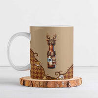 Western Yoke Ceramic Mug Rein Beer Christmas Houndstooth Patterns - Wonder Print Shop