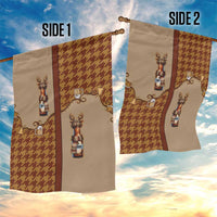 Western Yoke Garden Flag Rein Beer Christmas Houndstooth Patterns - Wonder Print Shop