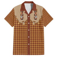 Western Yoke Hawaiian Shirt Rein Beer Christmas Houndstooth Patterns - Wonder Print Shop