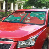 Western Yoke Auto Sun Shade Merry Duckmas Funny Style - Wonder Print Shop