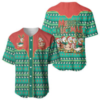 Western Yoke Baseball Jersey Merry Duckmas Funny Style - Wonder Print Shop