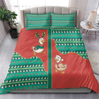 Western Yoke Bedding Set Merry Duckmas Funny Style - Wonder Print Shop