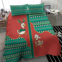 Western Yoke Bedding Set Merry Duckmas Funny Style - Wonder Print Shop