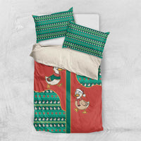 Western Yoke Bedding Set Merry Duckmas Funny Style - Wonder Print Shop