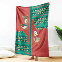 Western Yoke Blanket Merry Duckmas Funny Style - Wonder Print Shop