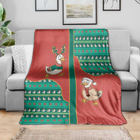 Western Yoke Blanket Merry Duckmas Funny Style - Wonder Print Shop