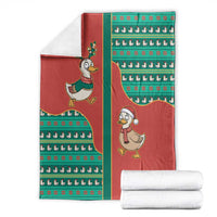 Western Yoke Blanket Merry Duckmas Funny Style - Wonder Print Shop