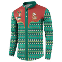 Western Yoke Button Sweatshirt Merry Duckmas Funny Style - Wonder Print Shop