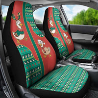 Western Yoke Car Seat Cover Merry Duckmas Funny Style - Wonder Print Shop