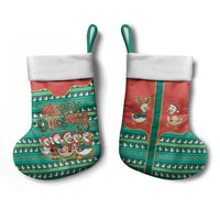 Western Yoke Christmas Stocking Merry Duckmas Funny Style - Wonder Print Shop