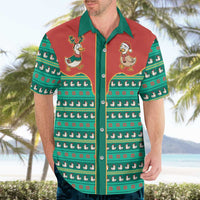 Western Yoke Hawaiian Shirt Merry Duckmas Funny Style - Wonder Print Shop