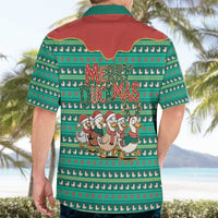 Western Yoke Hawaiian Shirt Merry Duckmas Funny Style - Wonder Print Shop
