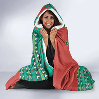 Western Yoke Hooded Blanket Merry Duckmas Funny Style - Wonder Print Shop