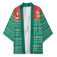 Western Yoke Kimono Merry Duckmas Funny Style - Wonder Print Shop
