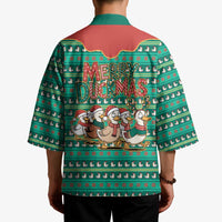 Western Yoke Kimono Merry Duckmas Funny Style - Wonder Print Shop