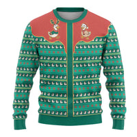 Western Yoke Ugly Christmas Sweater Merry Duckmas Funny Style - Wonder Print Shop