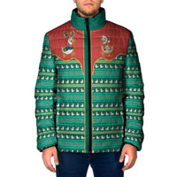 Western Yoke Padded Jacket Merry Duckmas Funny Style - Wonder Print Shop