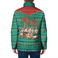 Western Yoke Padded Jacket Merry Duckmas Funny Style - Wonder Print Shop