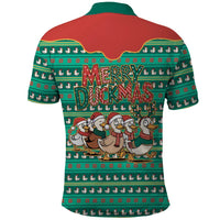 Western Yoke Polo Shirt Merry Duckmas Funny Style - Wonder Print Shop