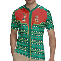 Western Yoke Rugby Jersey Merry Duckmas Funny Style - Wonder Print Shop