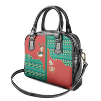 Western Yoke Shoulder Handbag Merry Duckmas Funny Style - Wonder Print Shop