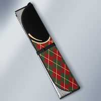 Western Yoke Auto Sun Shade Wine Deer Christmas Argyle Patterns - Wonder Print Shop