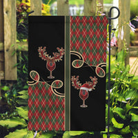 Western Yoke Garden Flag Wine Deer Christmas Argyle Patterns - Wonder Print Shop