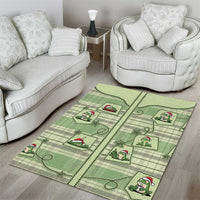Western Yoke Area Rug Frog Christmas Cute Style - Wonder Print Shop