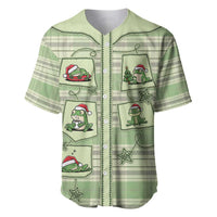 Western Yoke Baseball Jersey Frog Christmas Cute Style - Wonder Print Shop