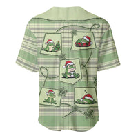 Western Yoke Baseball Jersey Frog Christmas Cute Style - Wonder Print Shop