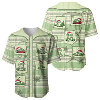 Western Yoke Baseball Jersey Frog Christmas Cute Style - Wonder Print Shop