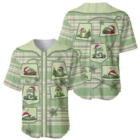 Western Yoke Baseball Jersey Frog Christmas Cute Style - Wonder Print Shop
