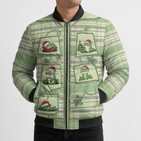 Western Yoke Bomber Puffer Jacket Frog Christmas Cute Style - Wonder Print Shop