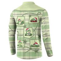 Western Yoke Button Sweatshirt Frog Christmas Cute Style - Wonder Print Shop