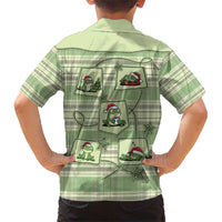 Western Yoke Hawaiian Shirt Frog Christmas Cute Style - Wonder Print Shop