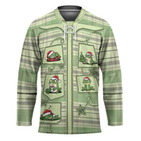 Western Yoke Hockey Jersey Frog Christmas Cute Style - Wonder Print Shop