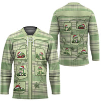 Western Yoke Hockey Jersey Frog Christmas Cute Style - Wonder Print Shop