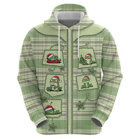 Western Yoke Hoodie Frog Christmas Cute Style - Wonder Print Shop