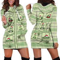 Western Yoke Hoodie Dress Frog Christmas Cute Style - Wonder Print Shop