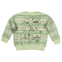 Western Yoke Kid Ugly Christmas Sweater Frog Christmas Cute Style - Wonder Print Shop