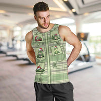 Western Yoke Men Tank Top Frog Christmas Cute Style - Wonder Print Shop